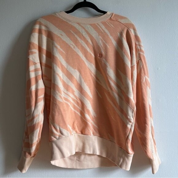 Sweaty Betty Orange Abstract Zebra Print Relaxed Sweatshirt - Picture 2 of 9